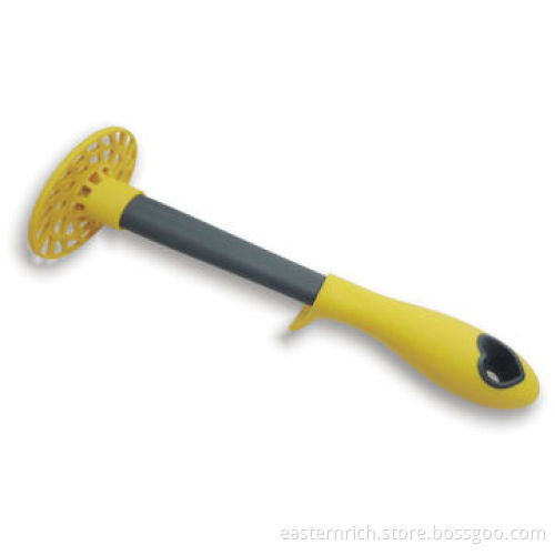 New design nylon pizza slotted turner with TPR handle